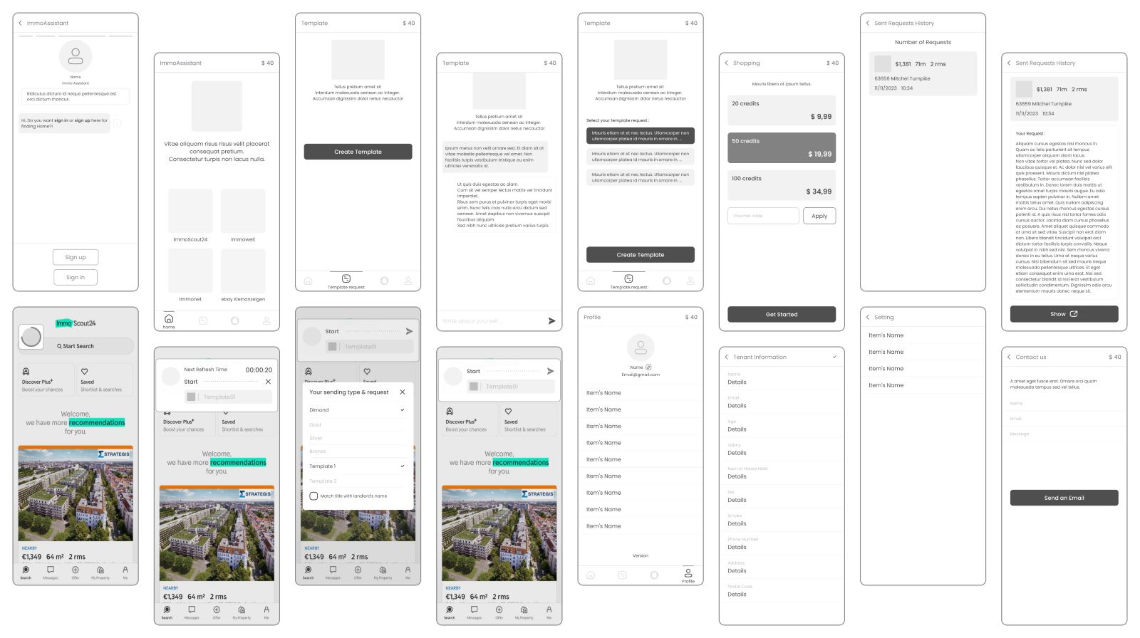 Mi-Fi Wireframes